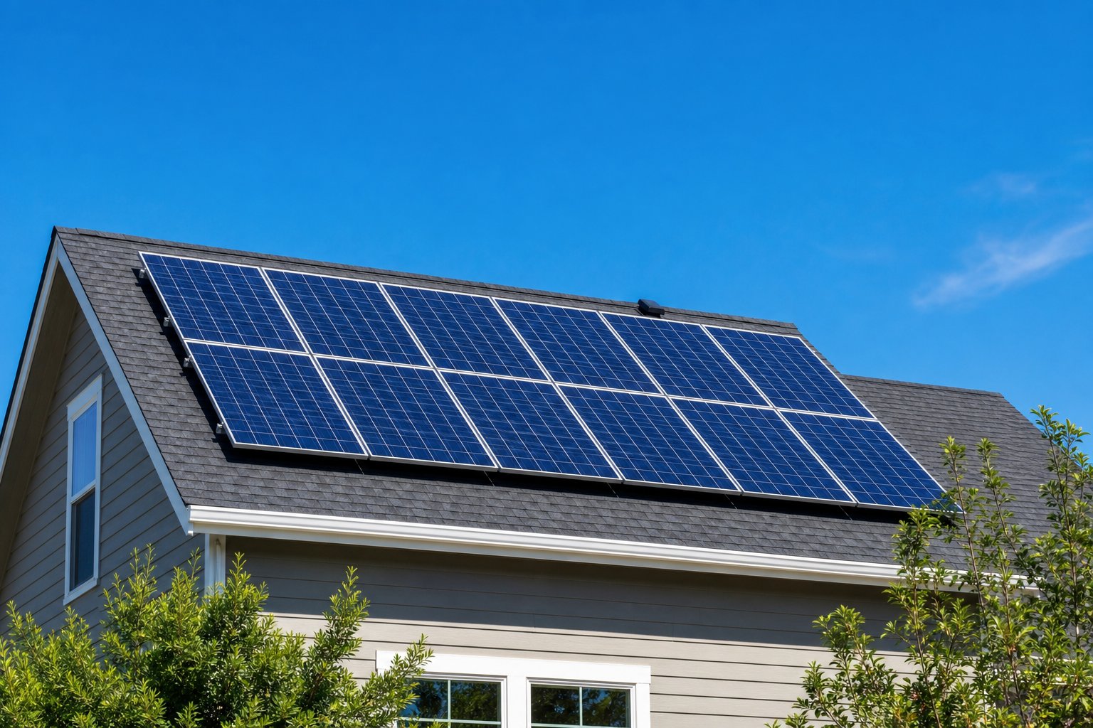 Rooftop solar panels